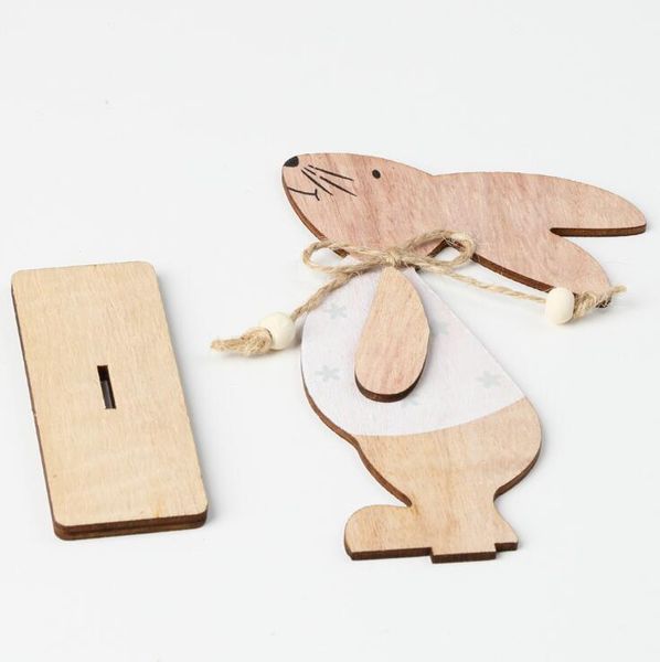 

wooden easter bunny toy easter bunny tabledecoration creative home decoration wooded furnishing kids gift party supplies fast