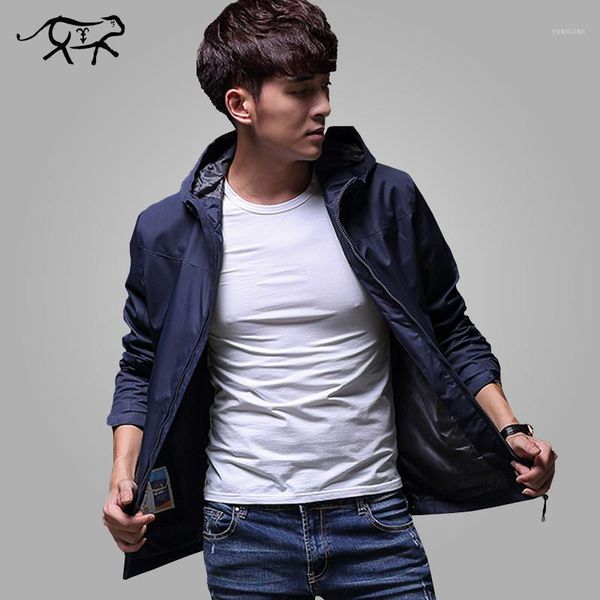 

new jacket men casual hooded mens spring jacket fashion windbreaker jackets male brand clothing autumn man coats and jackets 4xl1, Black;brown