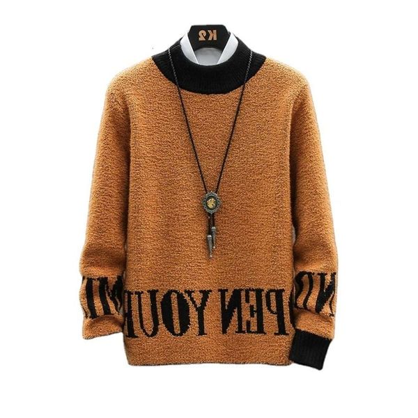 

4denew fashion striped thin korean trend wholesale pullover men's sweater3s8uy, Black