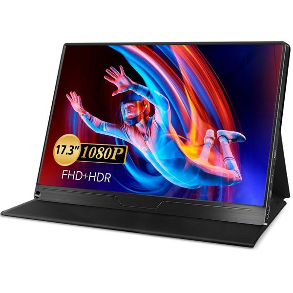 

uperfect 17.3 fhd usb type-c ips ips портативный монитор для ps4 коммутатор xbox huawei телефон игровой монитор ноутбука жк-дисплей