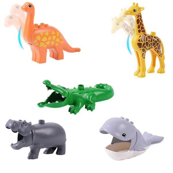 

20pcs 10pcs gifts kids educational toys large building blocks animal zoo baby toddler toys fit for duplo bbypbc homebag