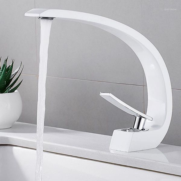 

bathroom sink faucets modern mixer tap black/white basin faucet ceramic cartridge wash single handle and cold washroom kitchen faucets1