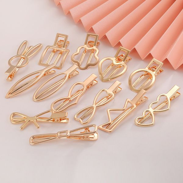 

hair clips for silicone resin molds, diy hair bow clips pearl hairpin hair accessories for girls women rose gold 7cm 1 pcs 122135