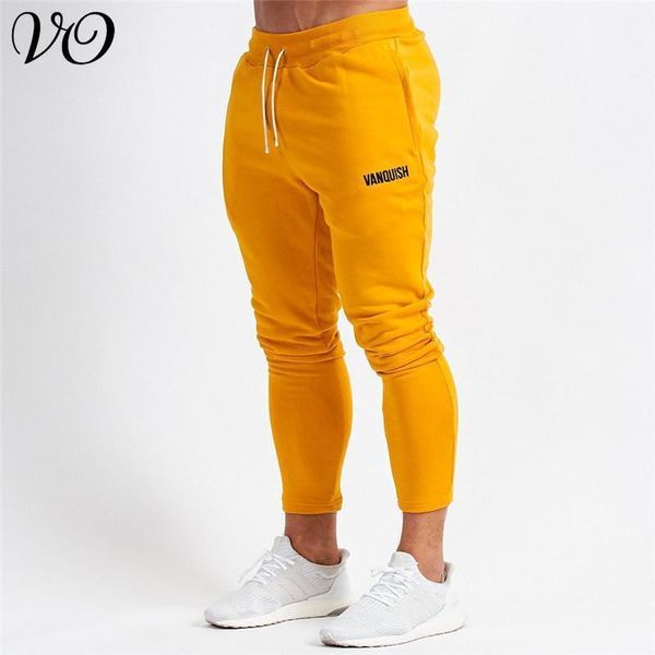 

cotton autumn casual pants streetwear fashion men's clothing jogger fitness track pants brand bodybuilding sportswear1, Black