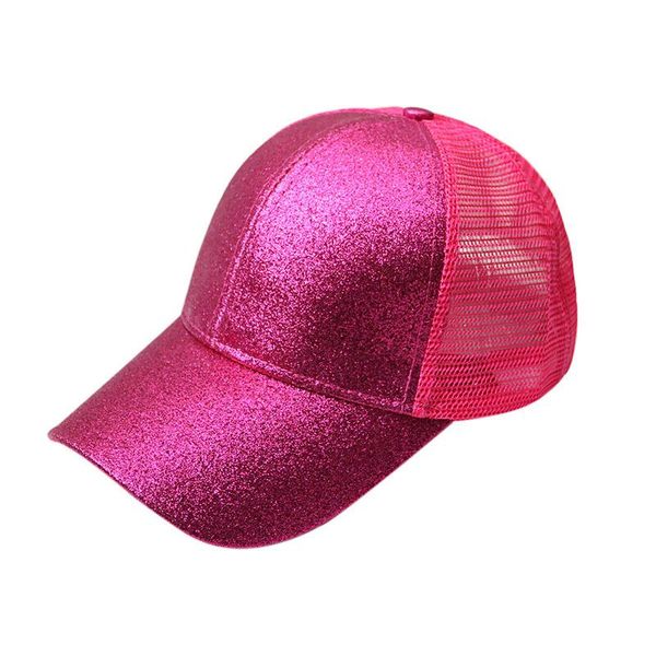 

girl ponytail baseball cap sequins fluorescent hip hop women's caps summer flashing mesh hat custom streetwear casual sports cap h bbyh, Black;white
