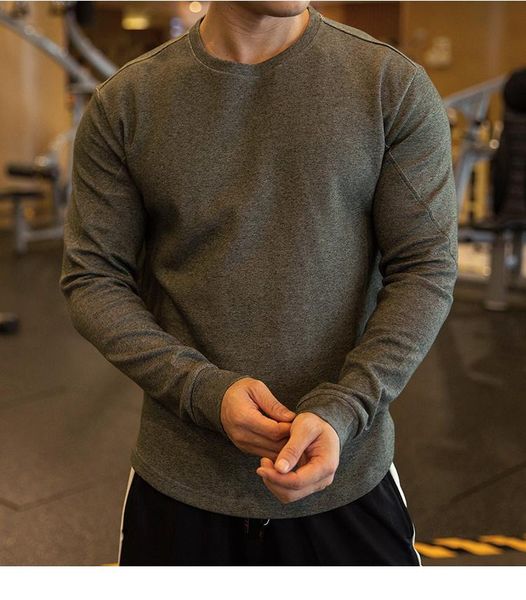 

running jerseys autumn winter velvet mens long sleeve shirts outdoor sports hoodies jogging sportswear gym fleece sweatshirts fitness, Black;blue