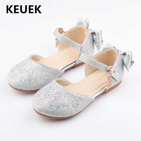 

new girls crystal shoes princess low heeled dance shoes party rhinestone leather shoes children toddler baby dress 02 bbybge bdetoys, Black