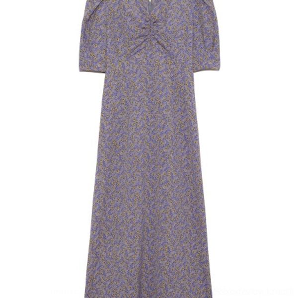 

8by9o 20 spring new v-neck back strap spring received short sleeve 20 strap new v-neck back pleated pleated received short dress sleeve dres, Black;gray