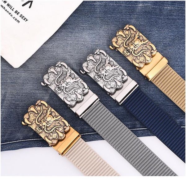 

new bronze faucet nylon waistband men's canvas leather belt matic checkoff youth belt designer belts men high jlltmg, Black;brown