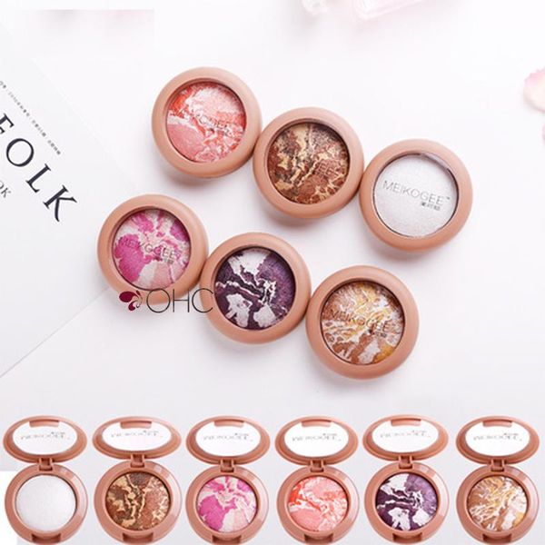 

eyeshadow pallete matte single metallic matte smoky eyes makeup pigment powder baked eye shadow palette brand 6 colors