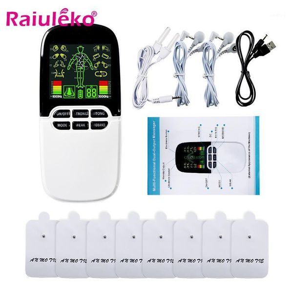 

electronic pulse massager tens ems muscle stimulator body slimming massager pulse tens acupuncture digital therapy machine1
