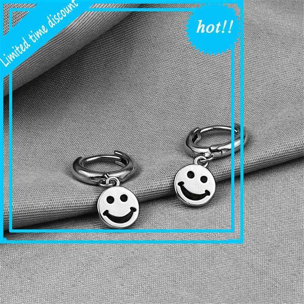 

south korea east gate fashion smile face earrings, Golden