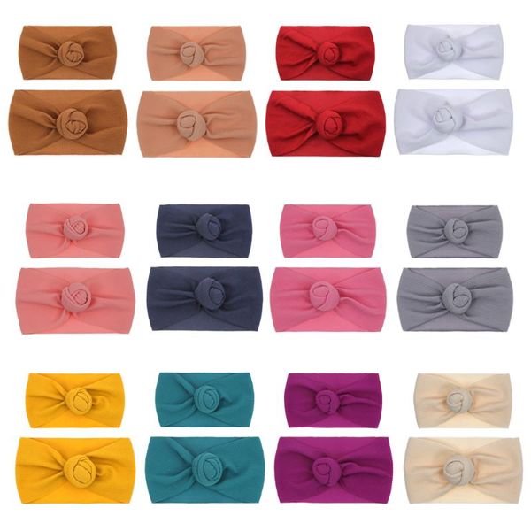

12sets mommy and me solid headbands set mother baby fabric hair bands seesucker donut head band girl boy hair accessories, Slivery;white