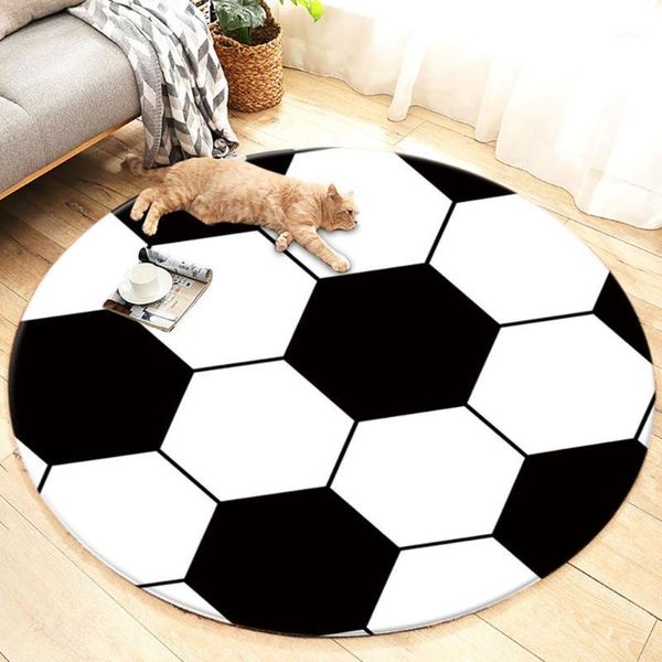 

family creative blanket football basketball bedroom living room carpet floor mat colcha de cama casalcobertores de cama invierno1