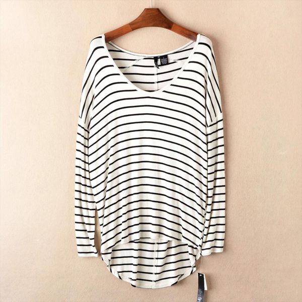 

оригинальная марка big stretch твердые трикотажные свитера женщин осени элегантная мода асимметрия пуловеры вязать свитера для женщин, White;black