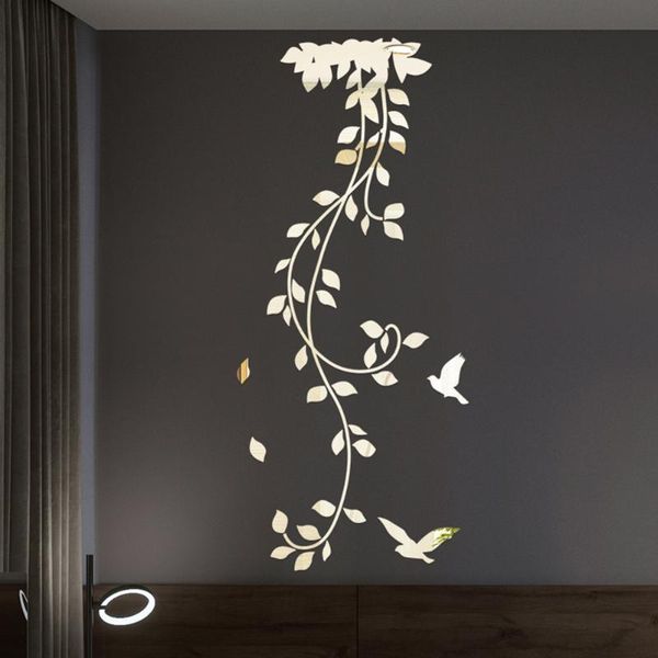 

home wall sticker room decor background modern decal diy leaf removable