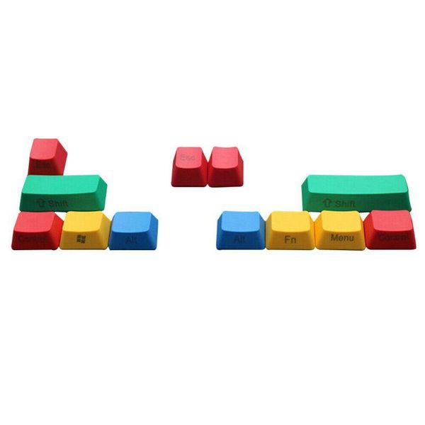 

10pcs replacement mechanical keyboard oem profile keycap set rgby color durable