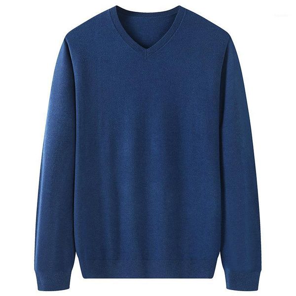 

men's sweaters fall 2021 fashion men's plus fat size v-neck long-sleeved sweater loose trend thin pullover men clothing1, White;black