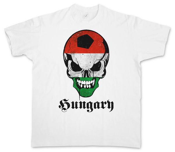 

classic hungary football skull flag t shirt fan 2018 fashion stranger things t shirt tricolor tee sport hooded sweatshirt hoodie
