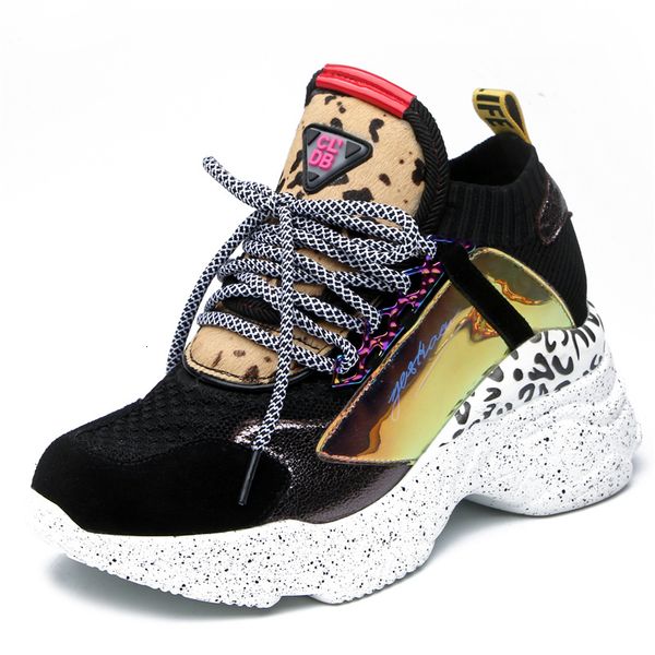 

size 2021 new 35-42 genuine woman vulcanized lace to fashion women tennis shoes 1 dup4, Black