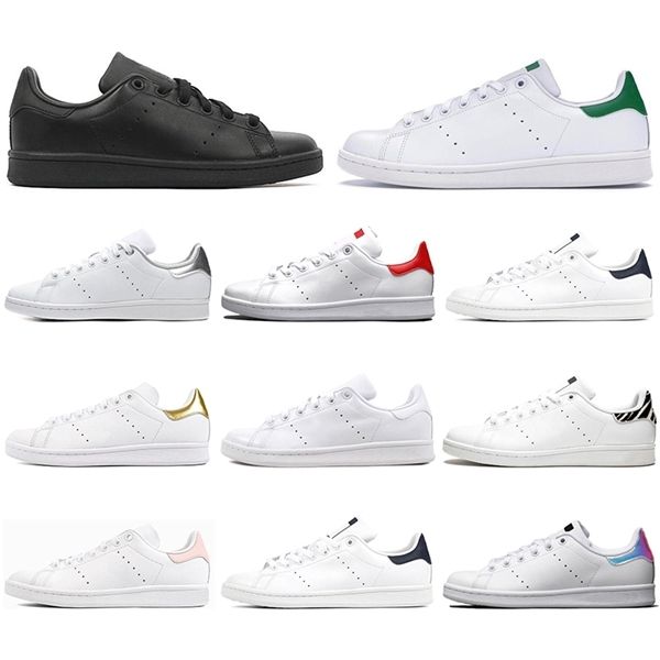 

smith men women flat casual shoes green black white navy blue oreo rainbow stan fashion mens trainer outdoor sports sneakers size 36-44