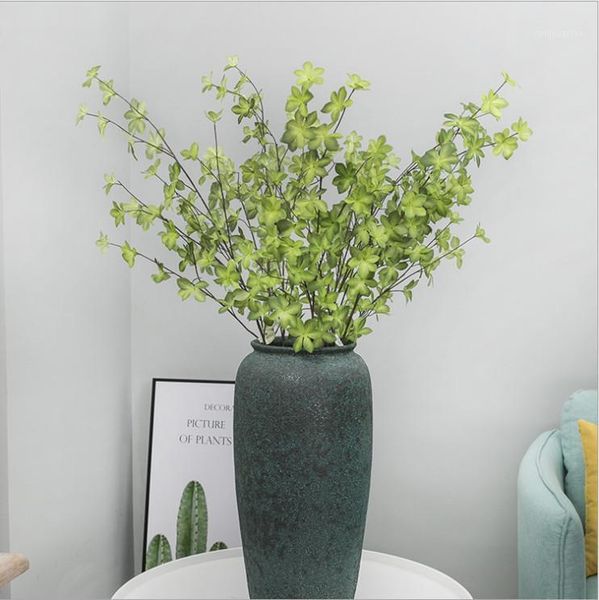 

decorative flowers & wreaths 1 bunch of artificial five-leaf lover grass bonsai indoor flower easy plant five leaves desk beautification b1