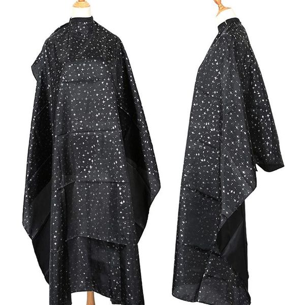 

2019 haircut hairdressing barber cloth star print pattern apron polyester cape hair styling design supplies salon bar qyleam