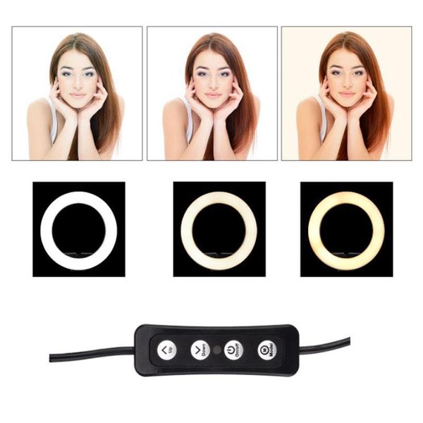 

flash heads beesclover round led fill light dimmable stand for mobile phone video live selfie pography deskr57