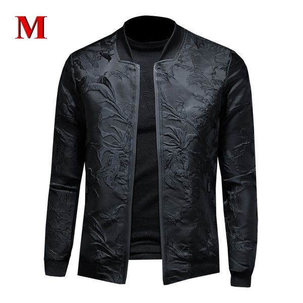 

menne new men jacket embroidery jacket men zipper coat 201114, Black;brown
