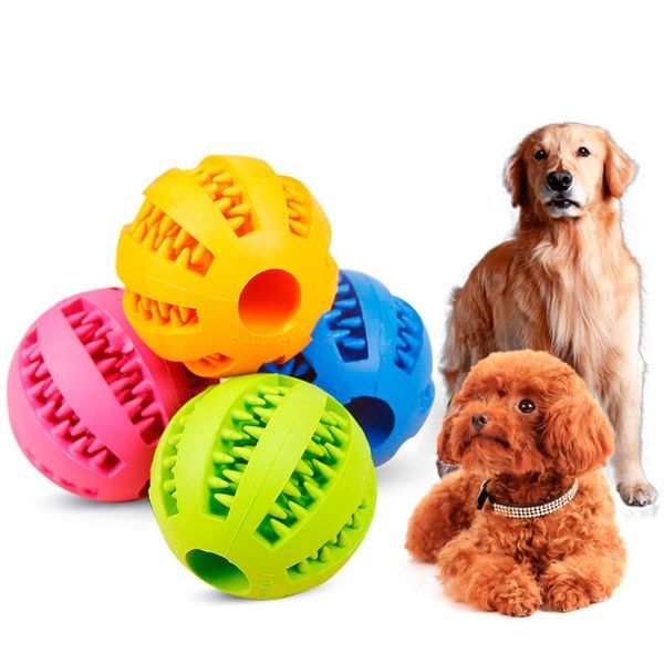 

pet toys interactive elasticity ball dog chew toy for dog tooth clean ball food extra-tough rubber ball dog 5cm tooth clean q wmtaba