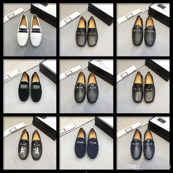 

c5 pointed toe formal shoes man leather loafers spring men italy dress shoes slip on business wedding party shoes for male l5 33, Black