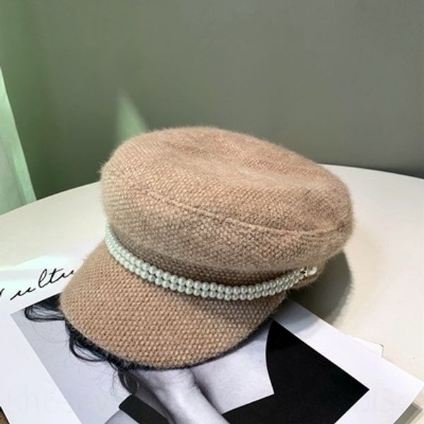 

4qrk luxury hight quality canada hat casual knitted men classical sports skull fashion caps women high-end wool warm gorros bonnet, Brown;gray
