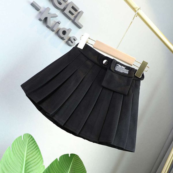 

pleated autumn girl's winter 2020 new korean college sle short middle and large children's skirt, Blue