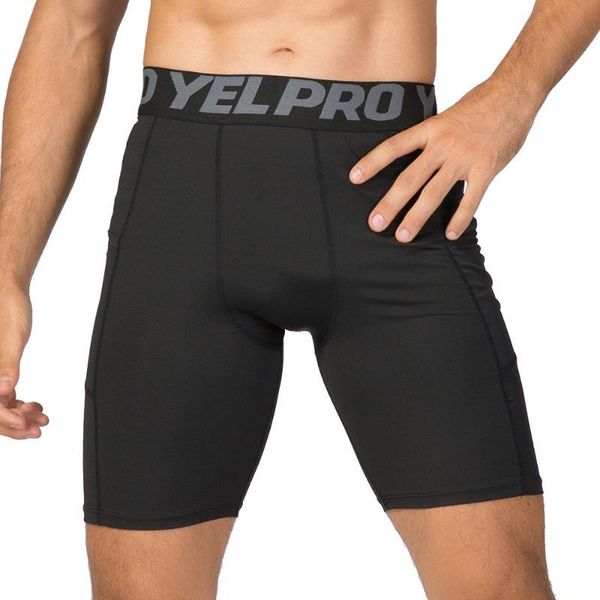

3pcs men quick dry short running shorts leggings men compression running tights gym fitness sport shorts leggings male underwear, Black;blue