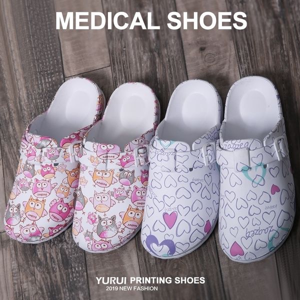 

medical slippers medical clogs nurse doctor work shoes clean sandal eva ultralite nursing clogs super grip hospital shoes y200520, Black
