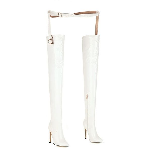 

2020 new and fashion stiletto super high on knee w60x, Black