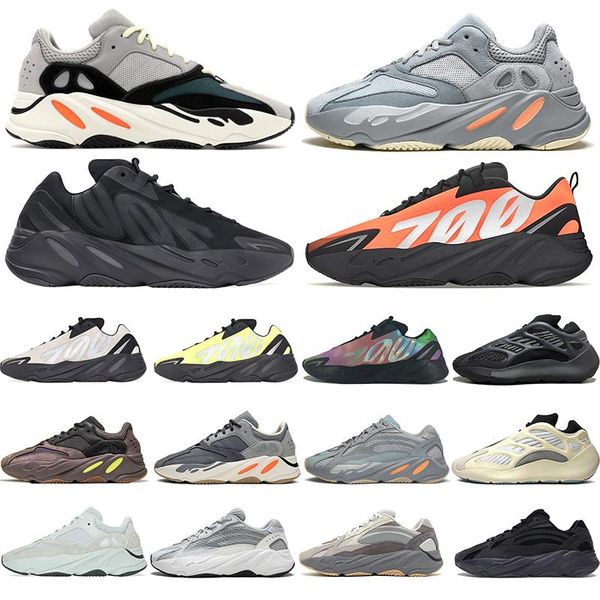

700 wave runner 2020 new kanye relective orange tie-dye women carbon teal blue static sports running sneakers men shoes with box