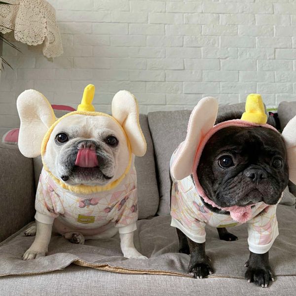 

dign pet fighting cloth pago fat dog winter cotton pink flying elephant
