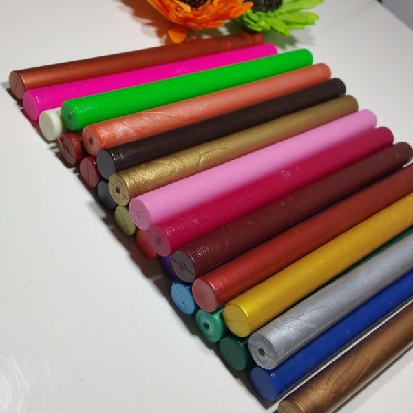 

30 pieces new multi-color round sealing wax stick bar wedding invitation card stamp wax seal 1019