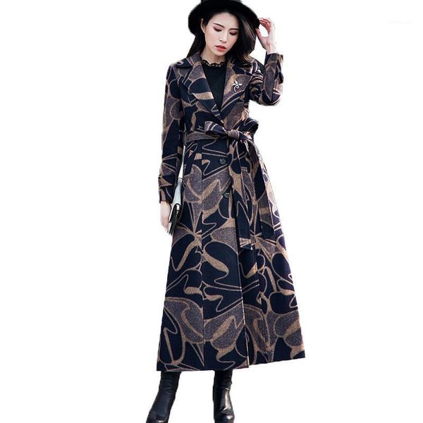 

new autumn winter jacket coat women's korean thick warm woolen coat slim long wool coats female casual overcoat outerwear r7271, Black