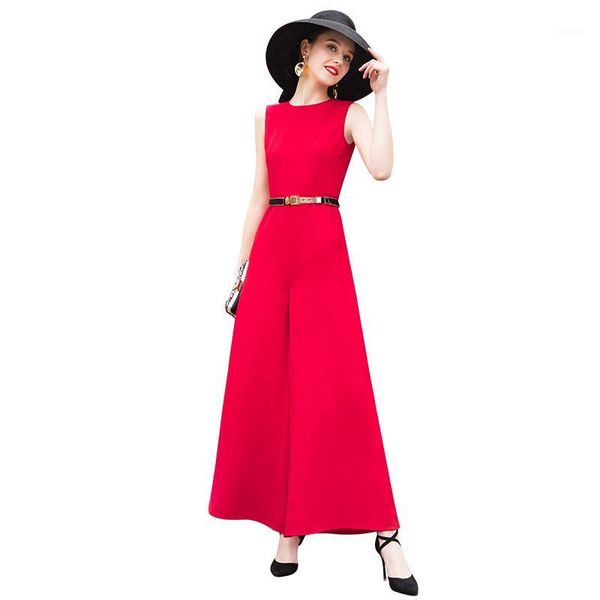 

spring summer trench striped jumpsuits red straight playsuits formal british style bodysuits party maxi clothing dz21471, Black;white