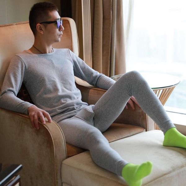 

men's thermal underwear sets winter warm men's underwear thick velvet thermal long johns1, Black;white