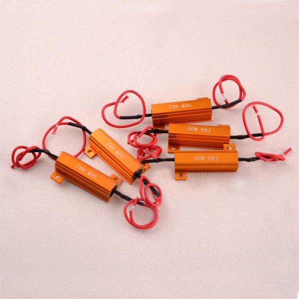 

5set car 50w 6ohm led bulb light hyper flash blinker blink load resistor turn signal auto daytime running lamp