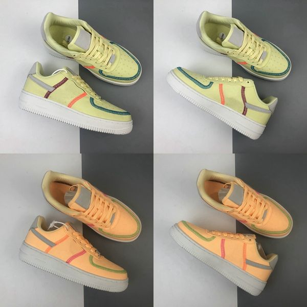 

2020 new 1 low life lime orange yellow green running shoes for women 1s sports skateboard sneakers woman casual des chaussures zapatos
