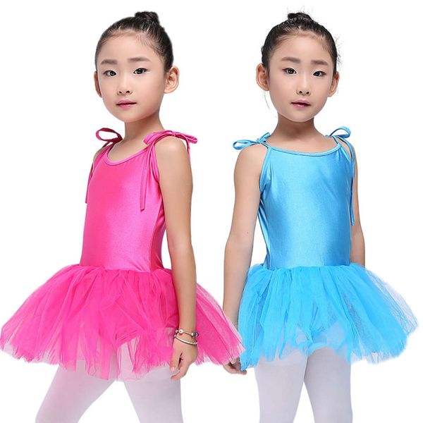 

practice girl's ballet skirt, children's dance drs, performance shawl skirt, Blue