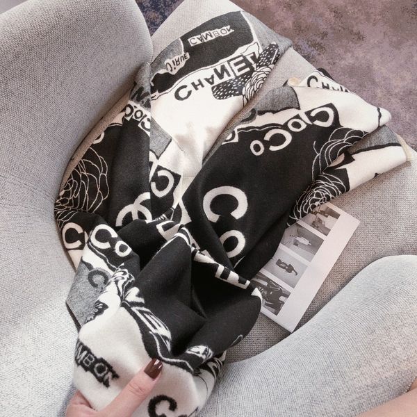 

high-quality scarf printed shawl for men and women thick warm scarf long tassel cashmere shawl 180*70cm