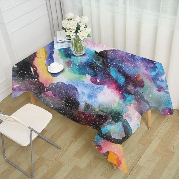 

decorative table cloth rectangular party banquet outdoor tablecloth home decor table cover starry sky abstract pattern mz00191