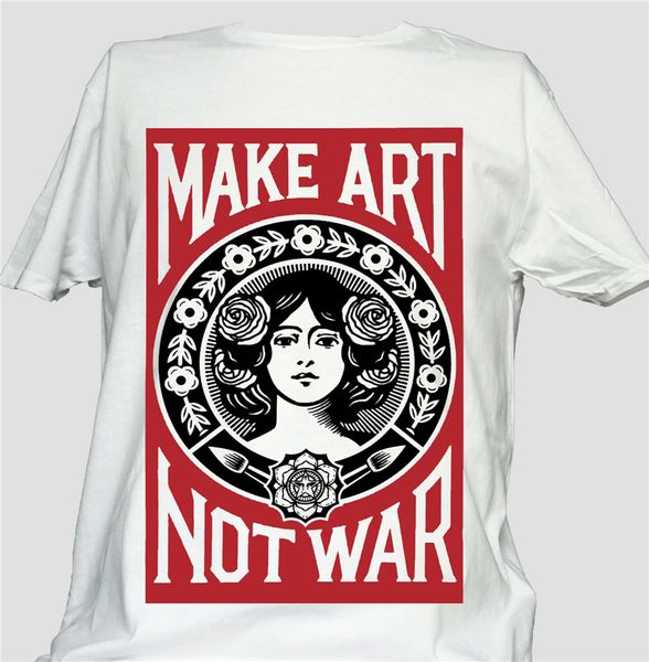 

pacifist peace art slogan make art not war s 3xl festival party fashion classic style hoodie designers t shirts sweatshirt