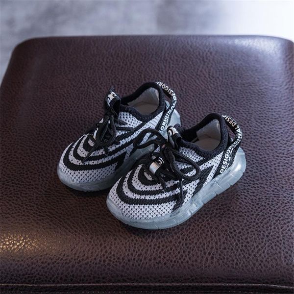 

dimi 2020 новая осень детская обувь для мальчика girl моды дышащая вязание повседневная infant кроссовки 0 3 год младенца малышей обувь jlld, Black