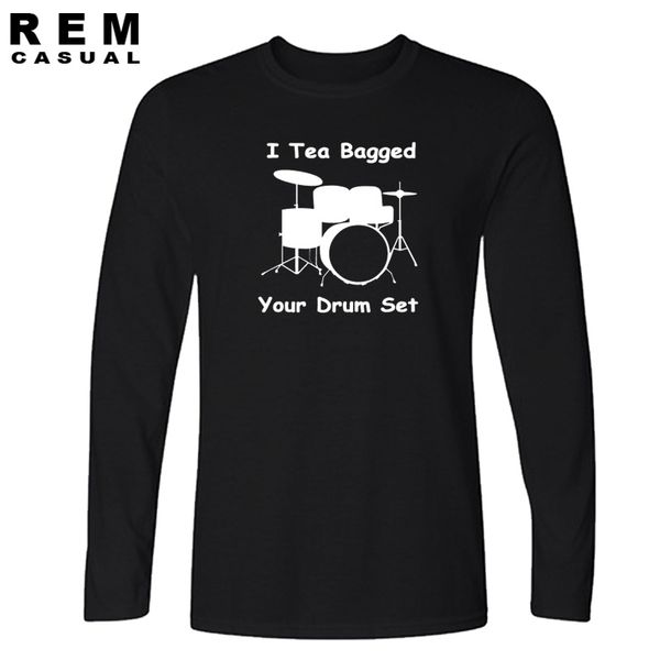

спорт nnew style i teabagged вашей drum set тенниска смешной длинный рукав футболка мужчина повседневная top тройники